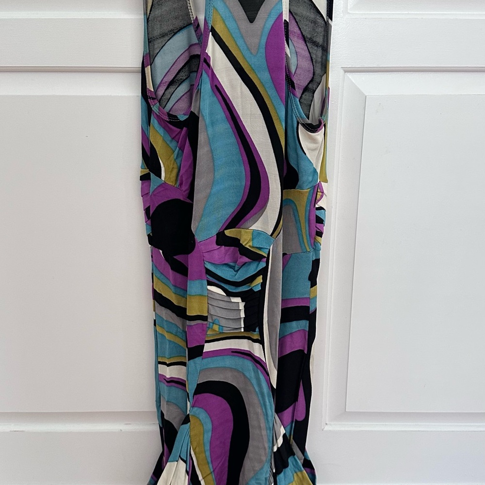 Color block abstract pattern Dress - Picture 3 of 3
